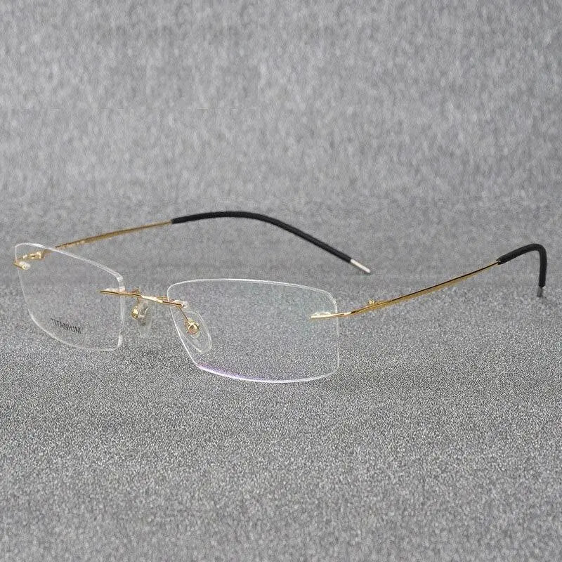 Rimless Titanium Prescription Glasses — view 9 | Rx Spectacle