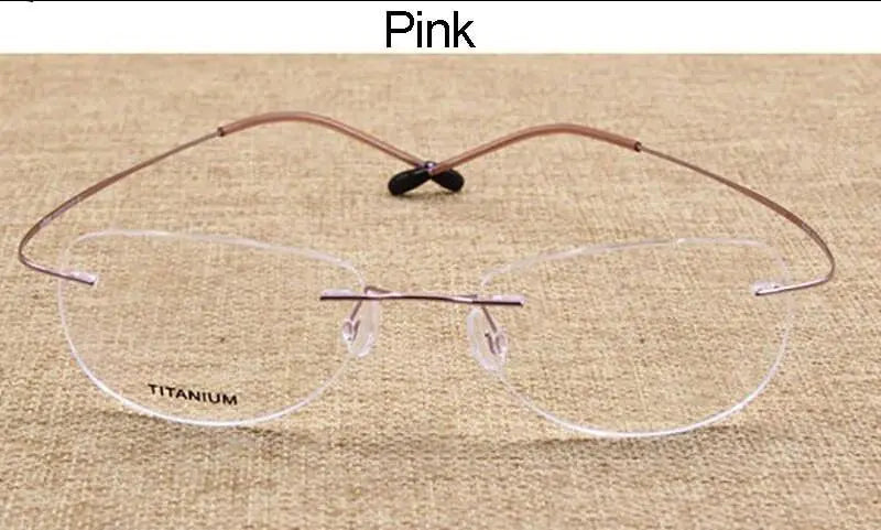 Unisex Rimless Titanium Prescription Glasses — view 4 | Rx Spectacle