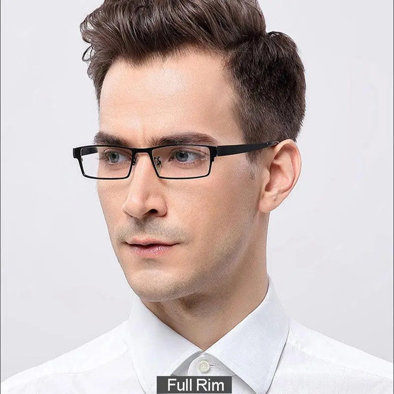 Men's Full Rim Alloy Prescription Glasses 1711 — view 3 | Rx Spectacle