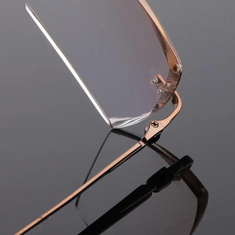 Men's Rimless Titanium Prescription Glasses 611 — view 6 | Rx Spectacle