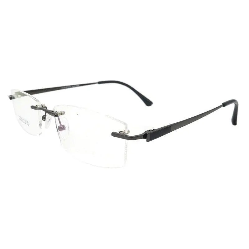 Men's Rimless Titanium Prescription Glasses S8326 — view 3 | Rx Spectacle