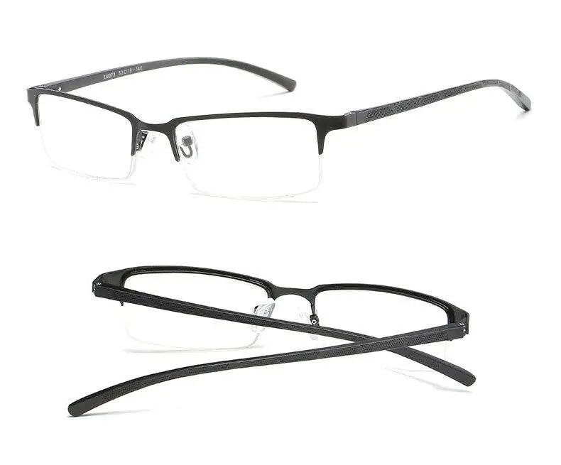 Unisex Semi-Rimless Alloy Reading Glasses Xm073 — view 11 | Rx Spectacle