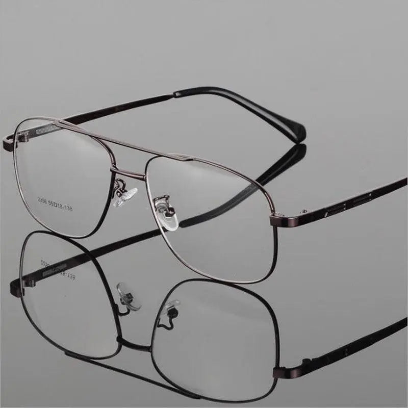 Unisex Round Full Rim Alloy Prescription Glasses 2256 — view 7 | Rx Spectacle