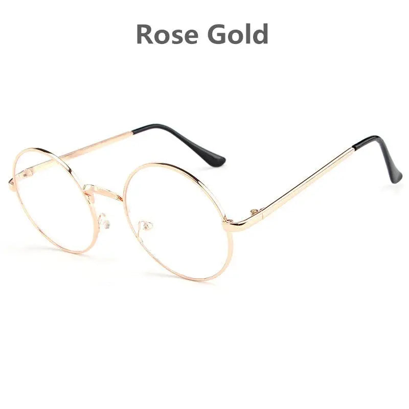 Women's Round Full Rim Alloy Prescription Glasses Lx3048 — view 21 | Rx Spectacle