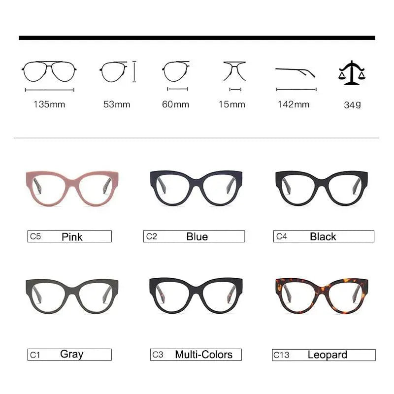 Women's Cat Eye Full Rim Acetate Prescription Glasses 92161 — view 9 | Rx Spectacle
