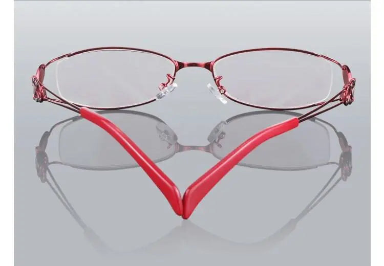 Women's Butterfly Full Rim Alloy Prescription Glasses 6150 — view 20 | Rx Spectacle