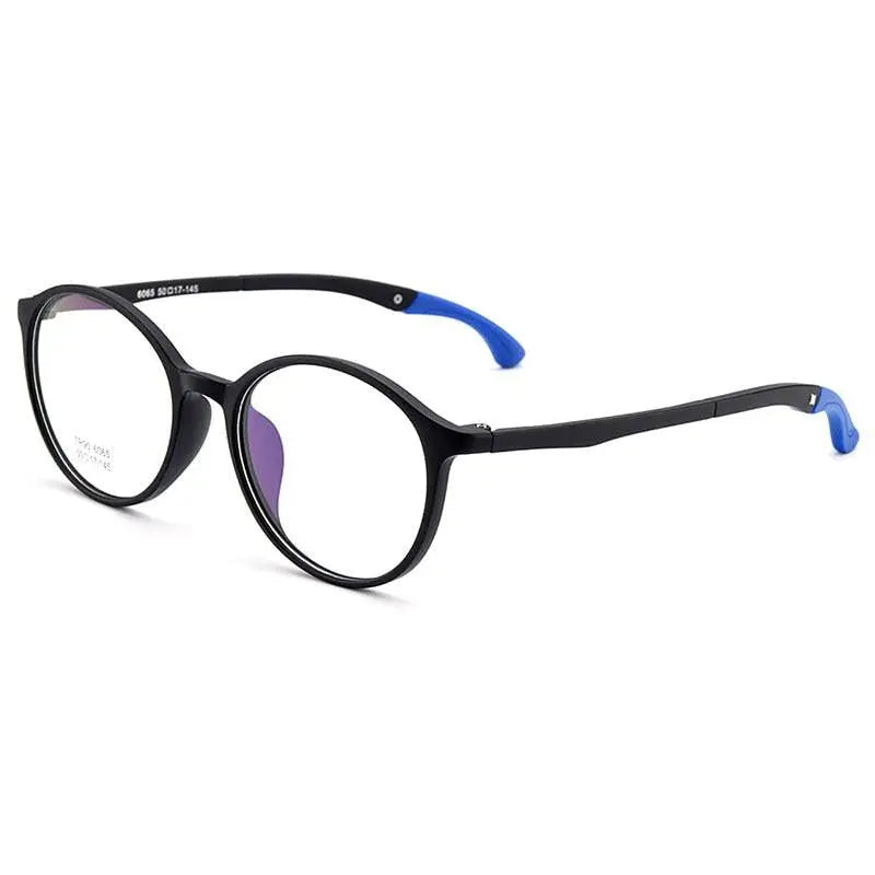 Unisex Round Full Rim TR90 Prescription Glasses M6065 — view 11 | Rx Spectacle