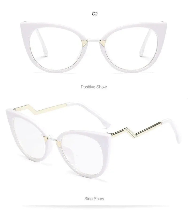 Women's Cat Eye Full Rim Acetate Prescription Glasses 97320 — view 15 | Rx Spectacle