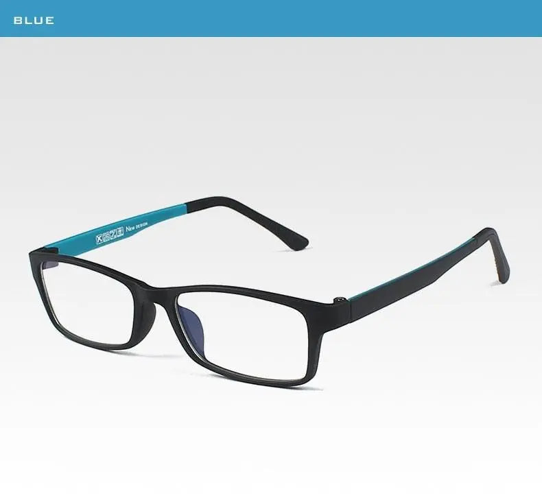 Unisex Square Full Rim Titanium Prescription Glasses 1302 — view 20 | Rx Spectacle