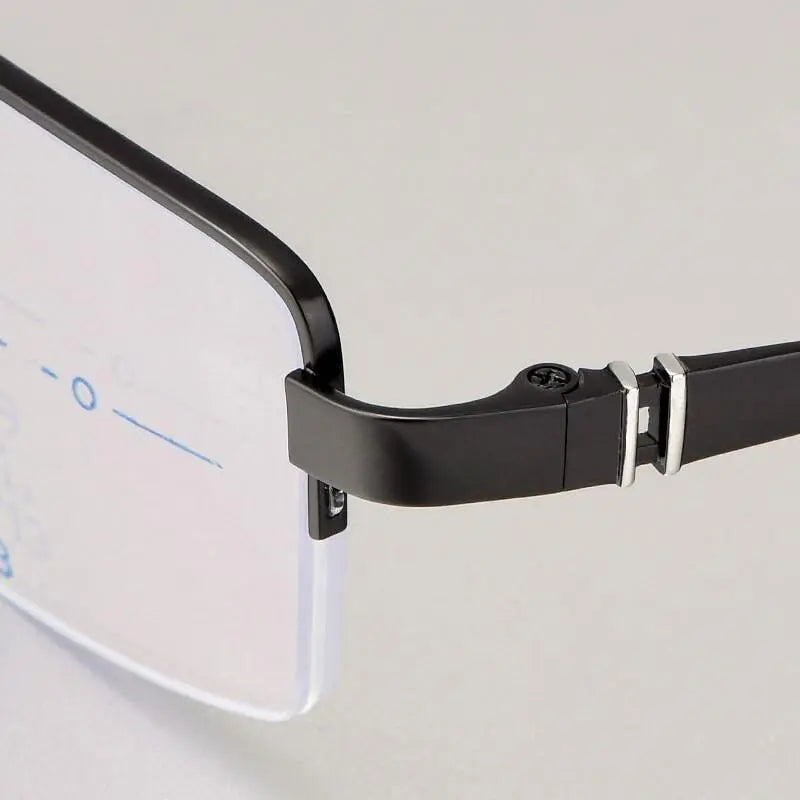 Men's Semi-Rimless Titanium Reading Glasses 1688 — view 5 | Rx Spectacle