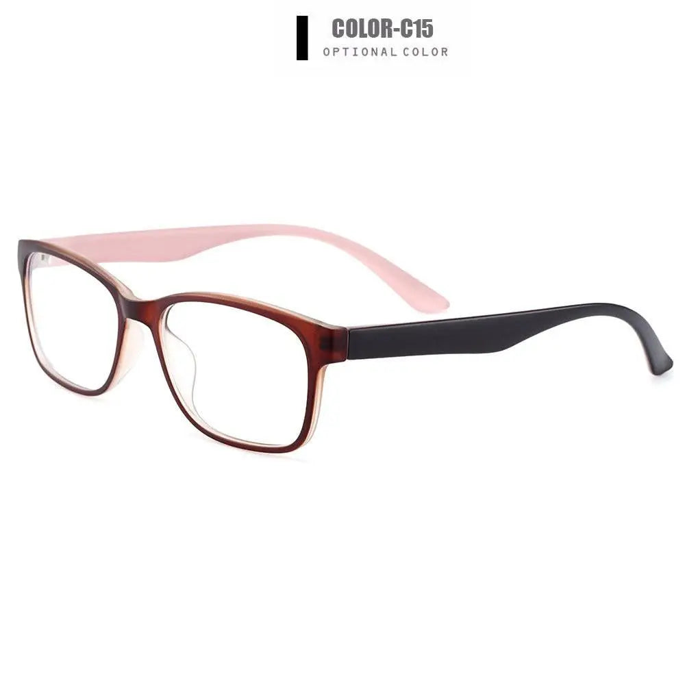 Women's Square Full Rim Plastic Prescription Glasses H8008 — view 2 | Rx Spectacle