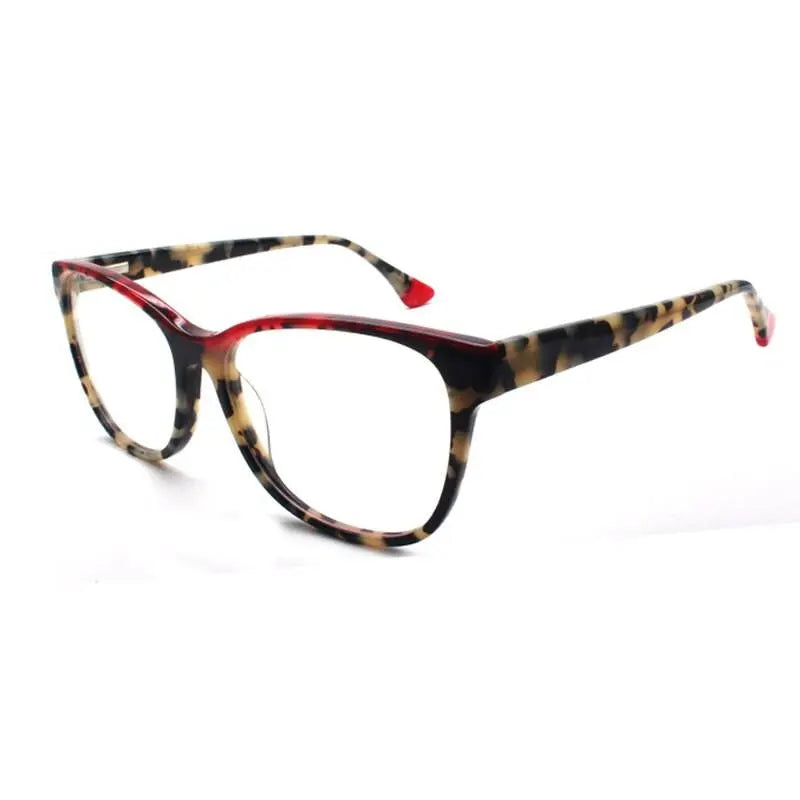 Unisex Square Full Rim Acetate Prescription Glasses 8043 — view 10 | Rx Spectacle