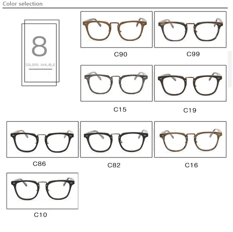 Unisex Square Full Rim Wood Prescription Glasses Lbh025 — view 17 | Rx Spectacle