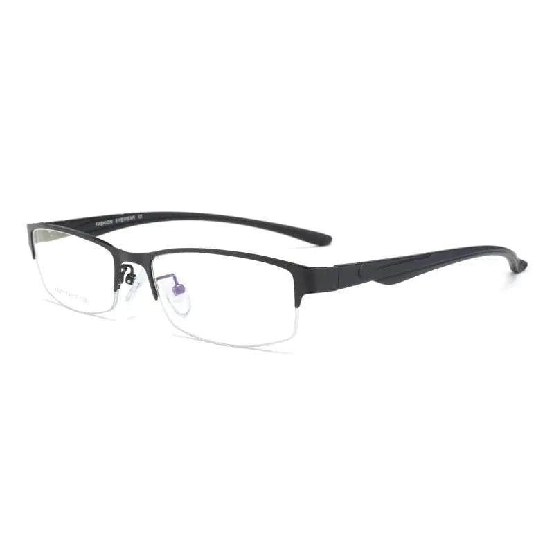 Unisex Semi-Rimless Stainless Steel Reading Glasses Xs671 — view 9 | Rx Spectacle