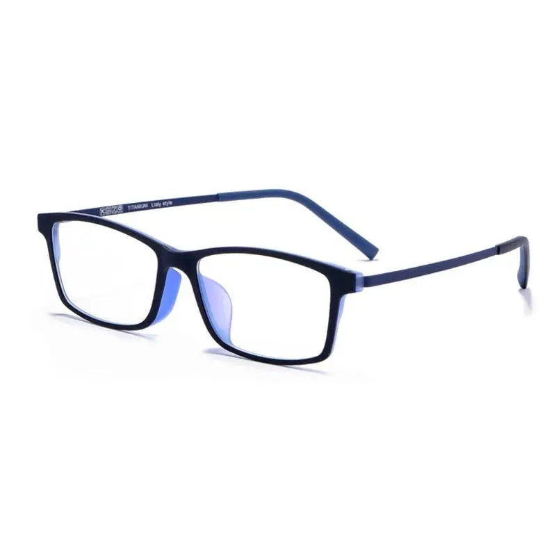 Men's Square Semi-Rimless TR90 Prescription Glasses 2099 — view 4 | Rx Spectacle