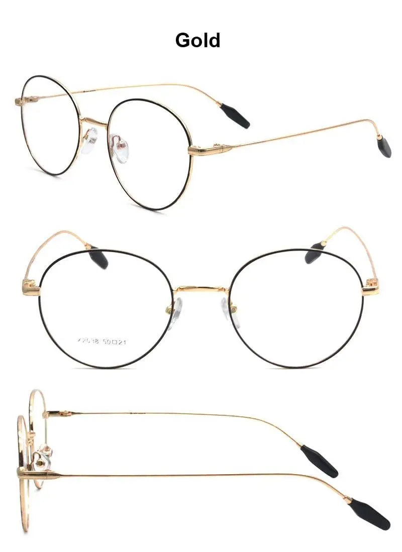 Unisex Full Rim Alloy Prescription Glasses X2038 — view 9 | Rx Spectacle