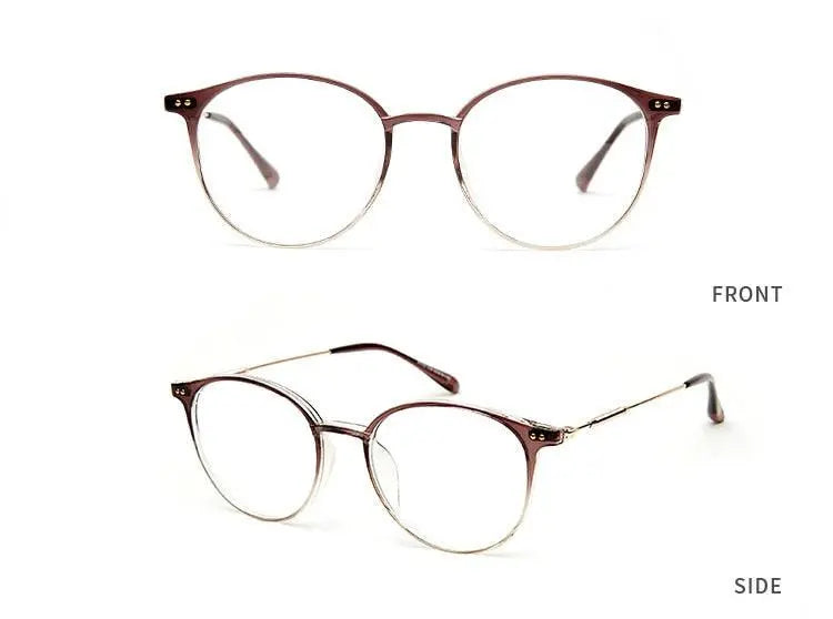 Unisex Round Full Rim Acetate Prescription Glasses — view 24 | Rx Spectacle