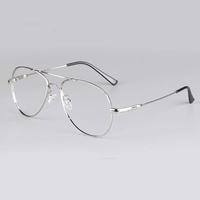 Unisex Oval Full Rim Titanium Double Bridge Prescription Glasses 3028 — view 13 | Rx Spectacle