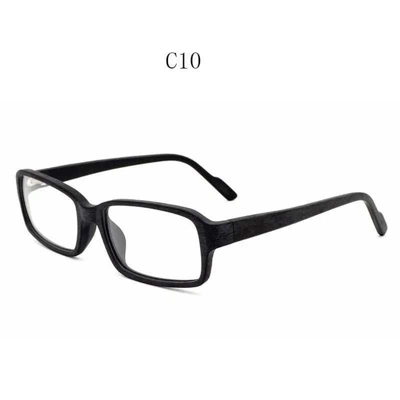 Unisex Rectangular Full Rim Wood Prescription Glasses Ta25596 — view 4 | Rx Spectacle