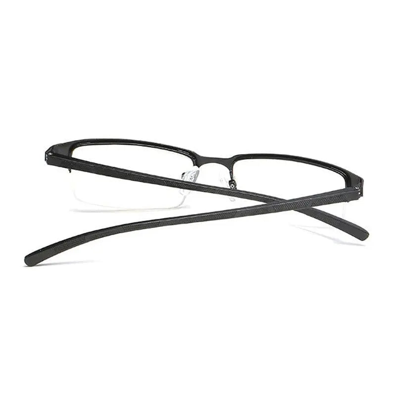 Unisex Semi-Rimless Alloy Reading Glasses Xm073 — view 3 | Rx Spectacle