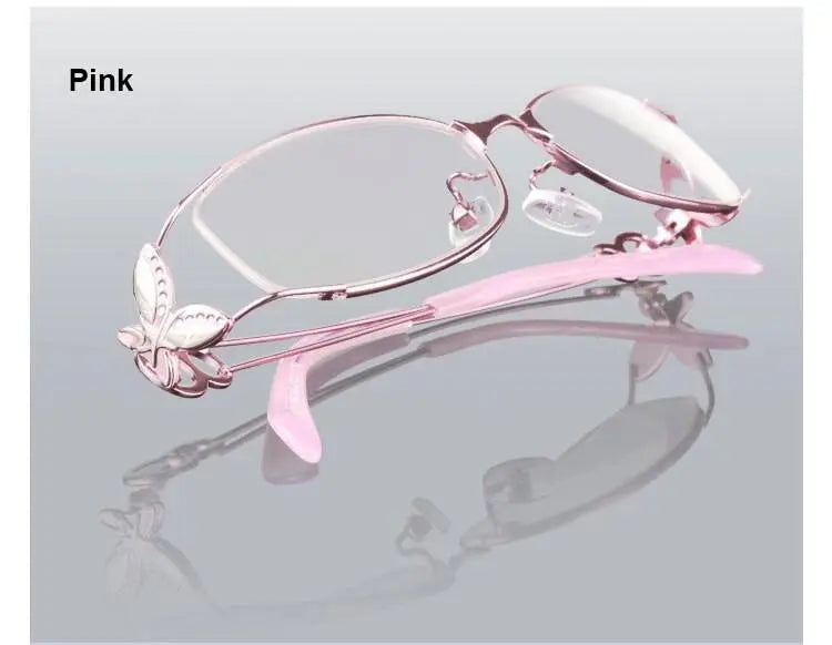 Women's Butterfly Full Rim Alloy Prescription Glasses 6150 — view 25 | Rx Spectacle