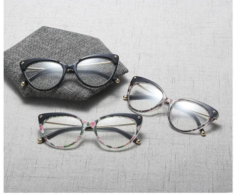 Women's Cat Eye Full Rim Acetate Prescription Glasses 93308 — view 12 | Rx Spectacle