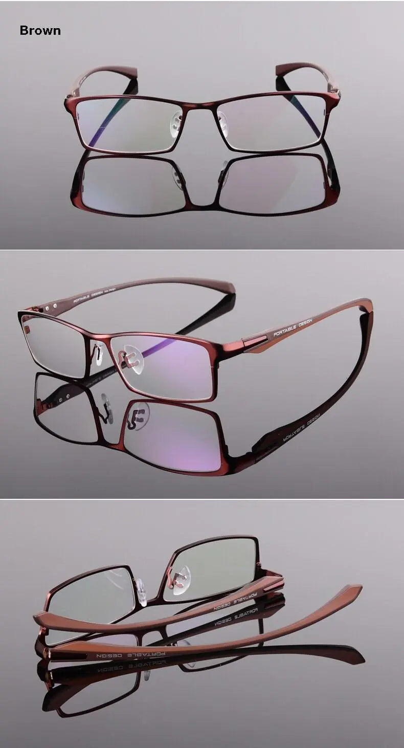 Men's Rectangular Full Rim Acetate Prescription Glasses — view 18 | Rx Spectacle