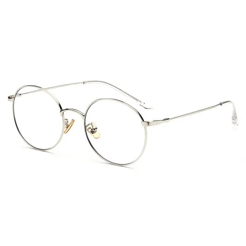 Unisex Round Full Rim Alloy Prescription Glasses 77507 — view 7 | Rx Spectacle