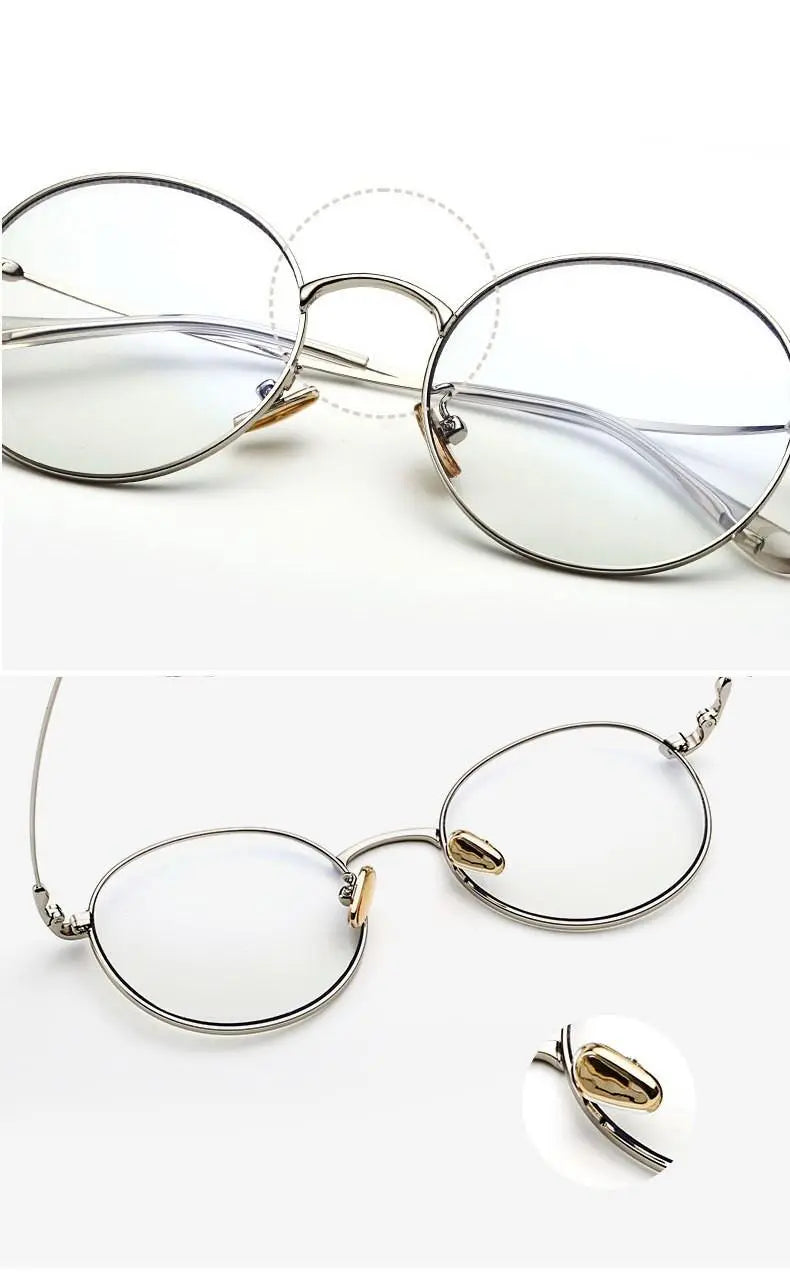 Unisex Round Full Rim Alloy Prescription Glasses 77507 — view 16 | Rx Spectacle