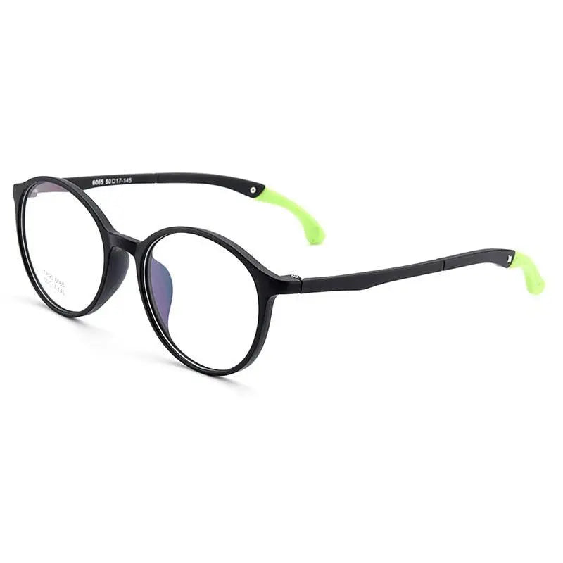 Unisex Round Full Rim TR90 Prescription Glasses M6065 — view 6 | Rx Spectacle