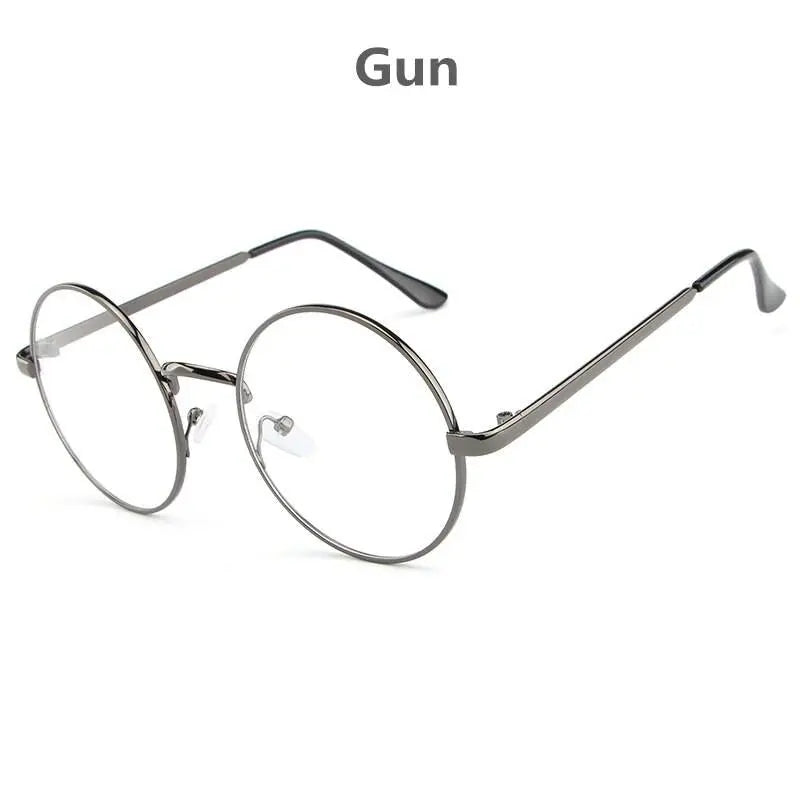Women's Round Full Rim Alloy Prescription Glasses Lx3048 — view 9 | Rx Spectacle