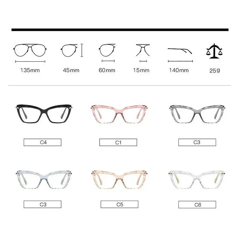 Women's Cat Eye Full Rim Acetate Prescription Glasses 97533 — view 8 | Rx Spectacle