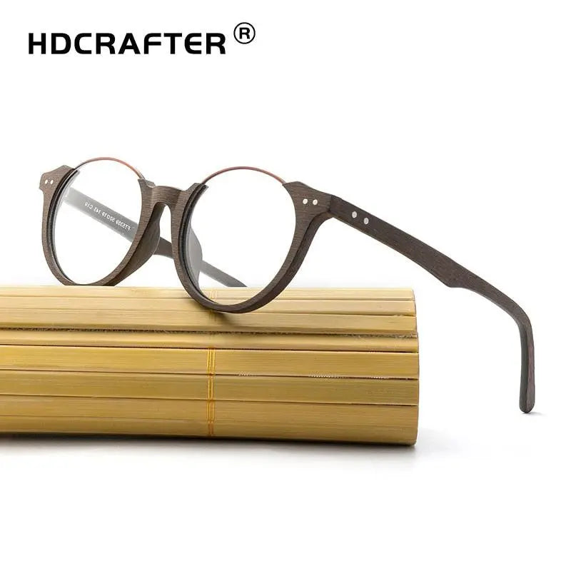 Unisex Square Full Rim Wood Prescription Glasses Ft5359 — view 7 | Rx Spectacle