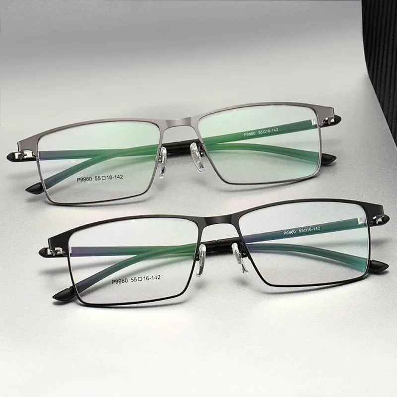 Men's Full Rim Alloy Prescription Glasses P9960 — view 12 | Rx Spectacle