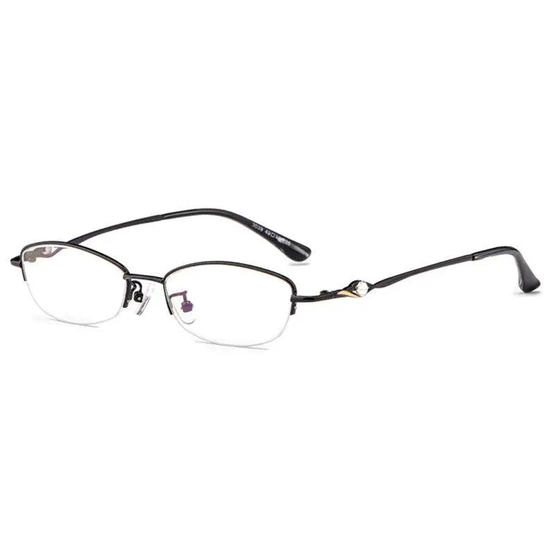 Women's Semi-Rimless Alloy Reading Glasses 3039 — view 2 | Rx Spectacle