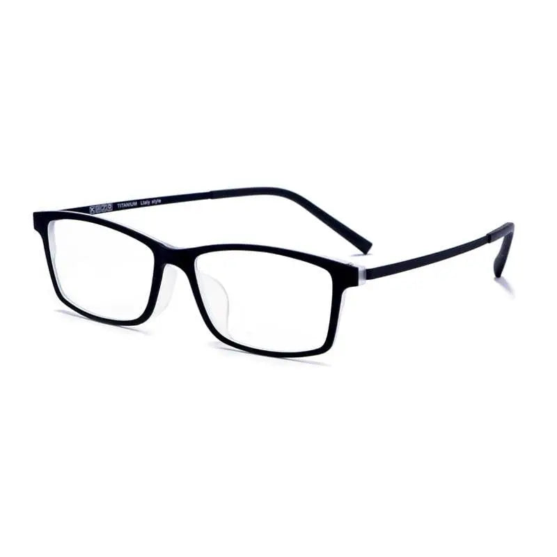 Men's Square Semi-Rimless TR90 Prescription Glasses 2099 — view 10 | Rx Spectacle