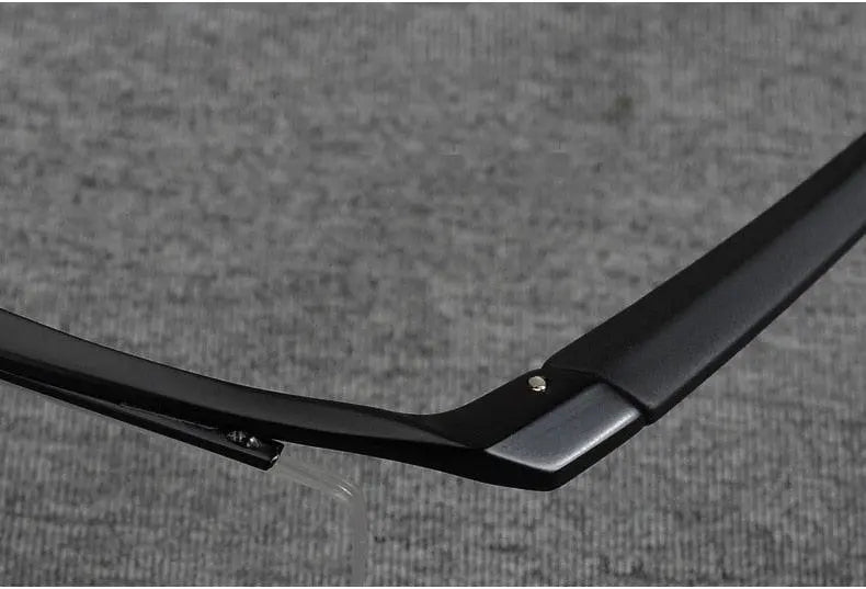Men's Browline Semi-Rimless Titanium Prescription Glasses P8189 — view 23 | Rx Spectacle