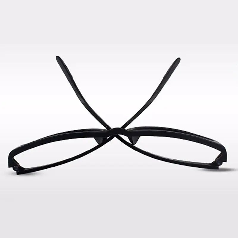 Unisex Square Full Rim Titanium Prescription Glasses 1302 — view 5 | Rx Spectacle