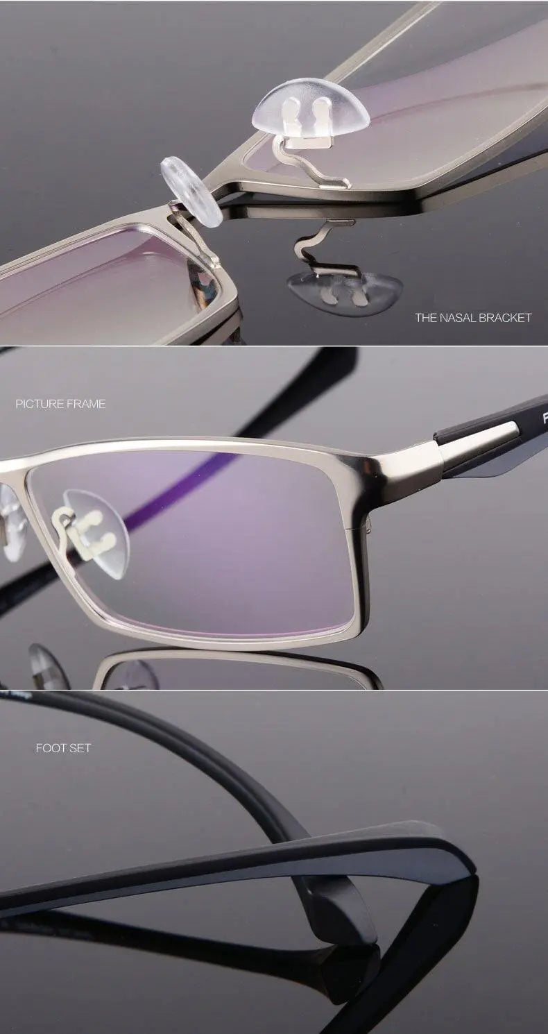 Men's Rectangular Full Rim Acetate Prescription Glasses — view 15 | Rx Spectacle