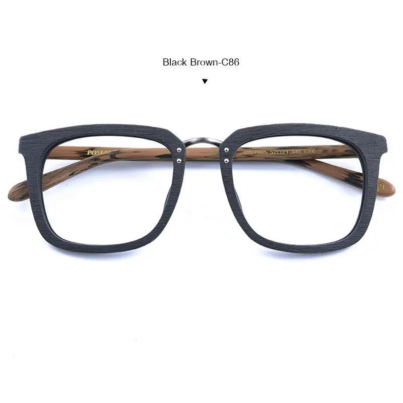 Men's Square Full Rim Alloy Prescription Glasses Ps7085 — view 3 | Rx Spectacle