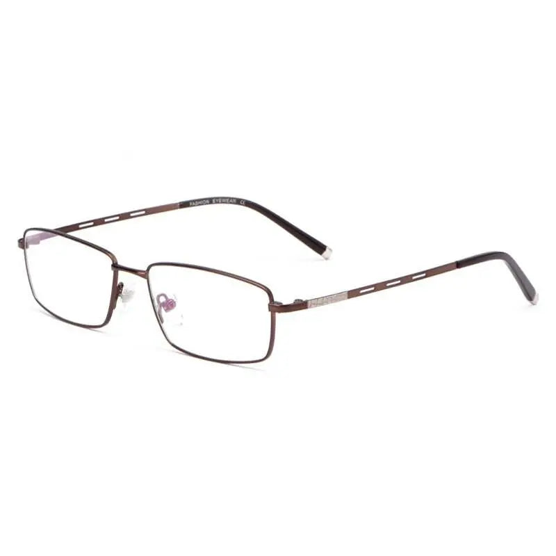 Men's Square Full Rim Alloy Prescription Glasses F3099 — view 5 | Rx Spectacle