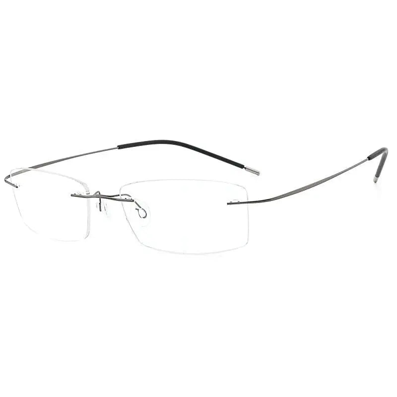 Unisex Rimless Titanium Prescription Glasses — view 13 | Rx Spectacle