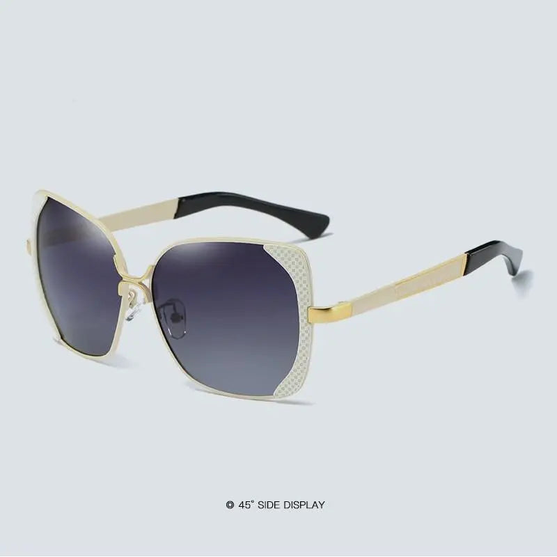 Women's Square Full Rim Alloy Prescription Glasses 6053 — view 9 | Rx Spectacle