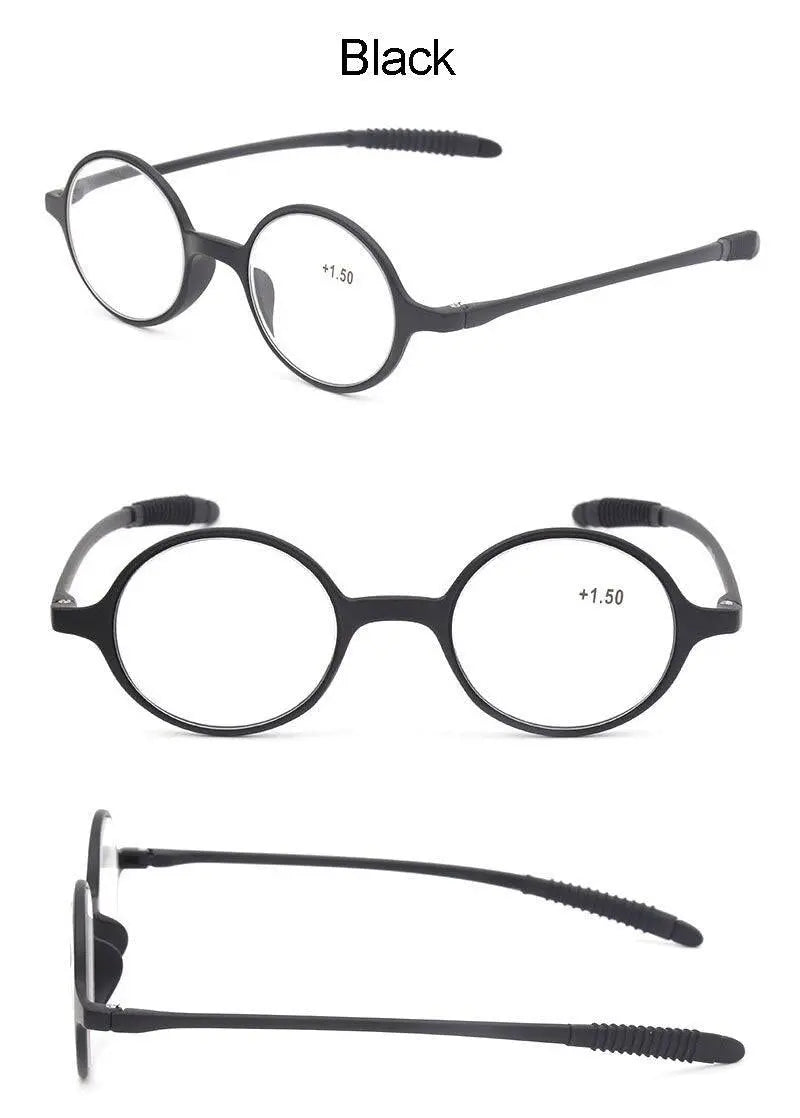 Unisex Round Full Rim TR90 Reading Glasses Lh236 — view 9 | Rx Spectacle