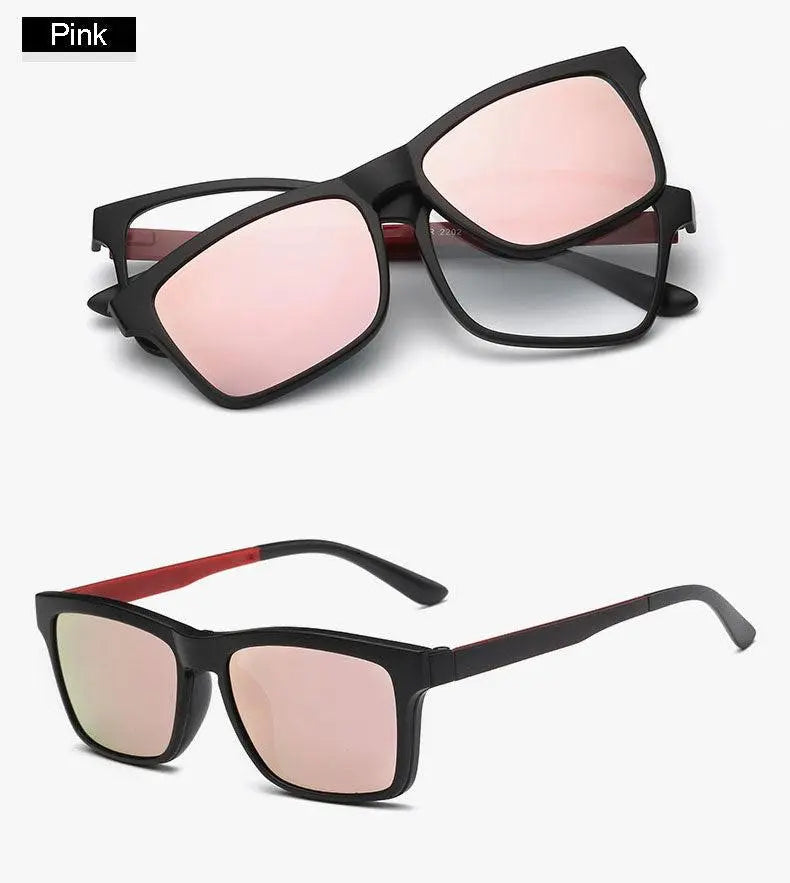 Unisex Square Full Rim Clip-On Prescription Glasses 2202 — view 15 | Rx Spectacle