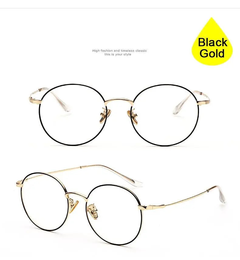 Unisex Round Full Rim Alloy Prescription Glasses 77507 — view 21 | Rx Spectacle