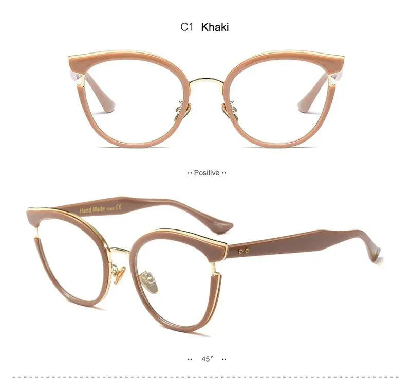 Women's Cat Eye Full Rim Acetate Prescription Glasses 97551 — view 16 | Rx Spectacle