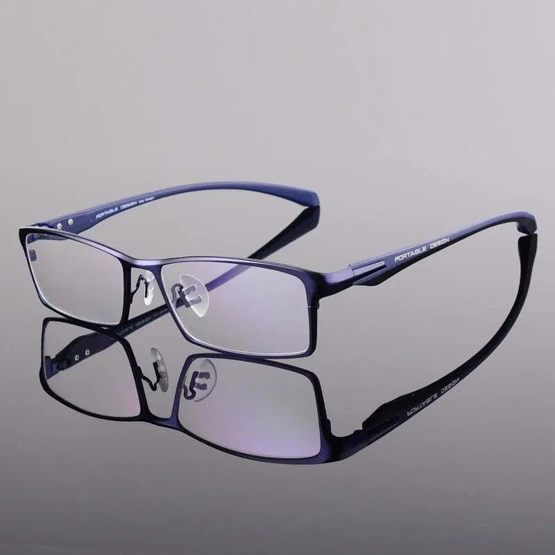 Men's Rectangular Full Rim Acetate Prescription Glasses — view 26 | Rx Spectacle