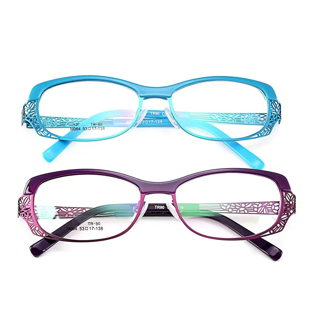 Women's Oval Full Rim TR90 Prescription Glasses M064 — view 3 | Rx Spectacle