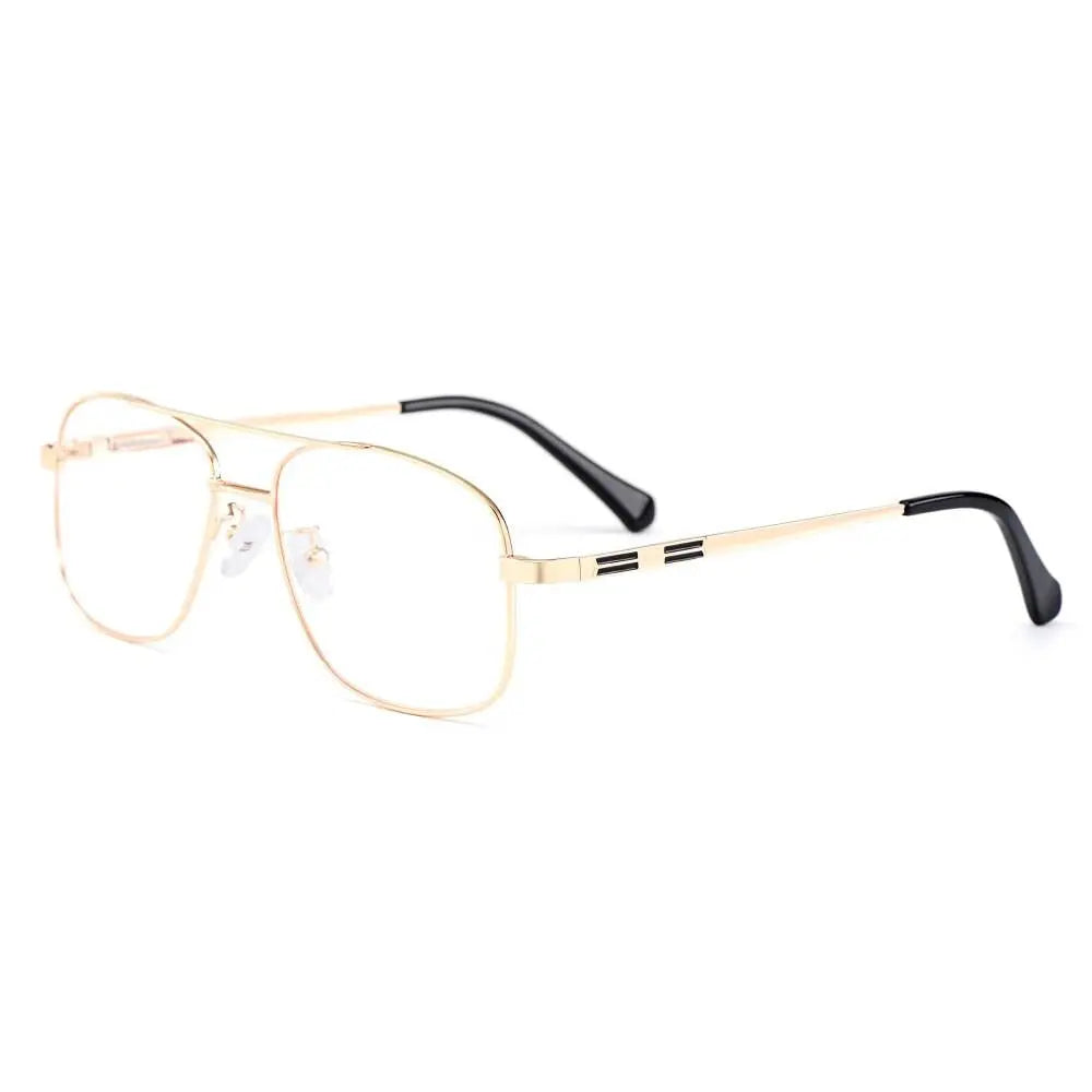 Men's Square Full Rim Titanium Prescription Glasses Y2256 — view 10 | Rx Spectacle